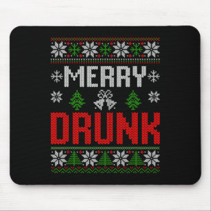 Betrunken sind wir Weihnachten, die Ugly Christma Mousepad