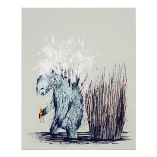 Betrunken Sloth Poster