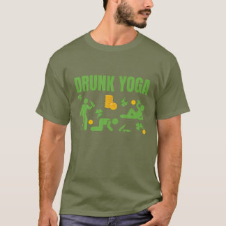 Betrunken Yoga Happy St Patricks Day Irish Funny D T-Shirt