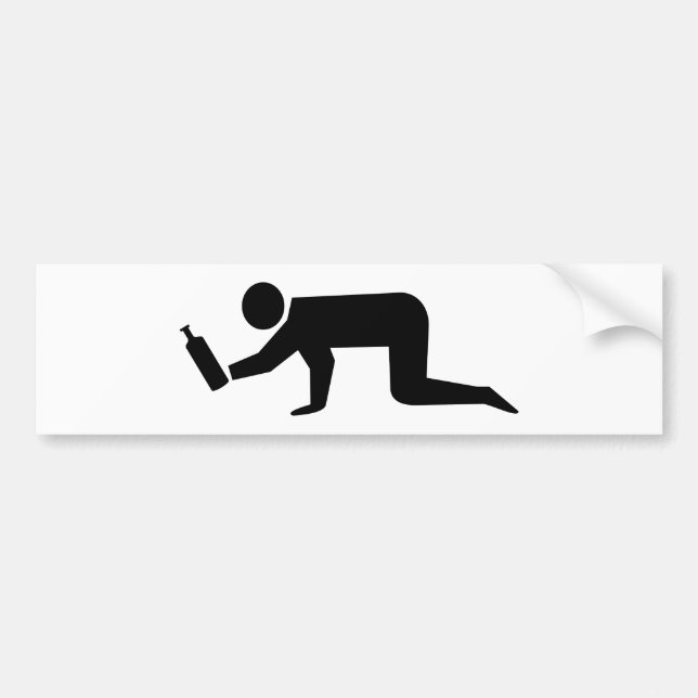 Betrunkene Autoaufkleber (Vorne)