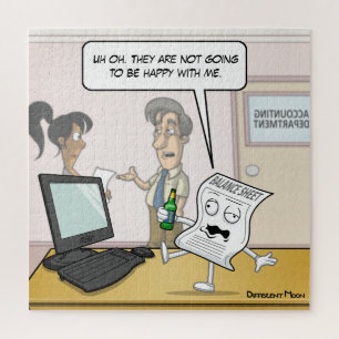 Betrunkene Bilanzsumme Punny Jigsaw Puzzle