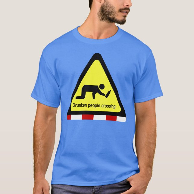 Betrunkene, die ⚠ thailändisches ⚠ überqueren T-Shirt (Vorderseite)