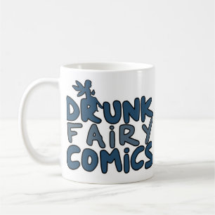 Betrunkene feenhafte Comic-offizielle Tasse