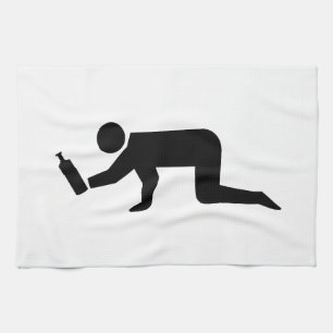 Betrunkene Geschirrtuch