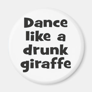 Betrunkene Giraffe bf Magnet