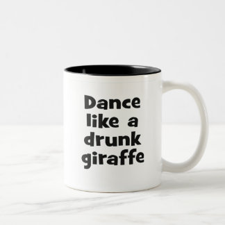 Betrunkene Giraffe bf Zweifarbige Tasse
