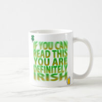 Betrunkene irische Tasse