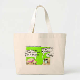 Betrunkene Karikaturisten Funny Gifts T-Shirts & S Jumbo Stoffbeutel