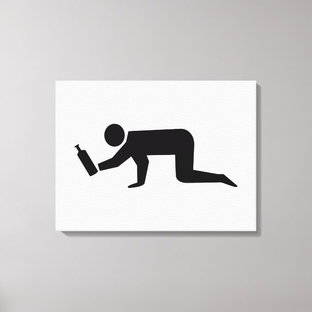 Betrunkene Leinwanddruck (Vorderseite)