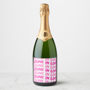 Betrunkene Liebe Champagner-Flaschenetikett