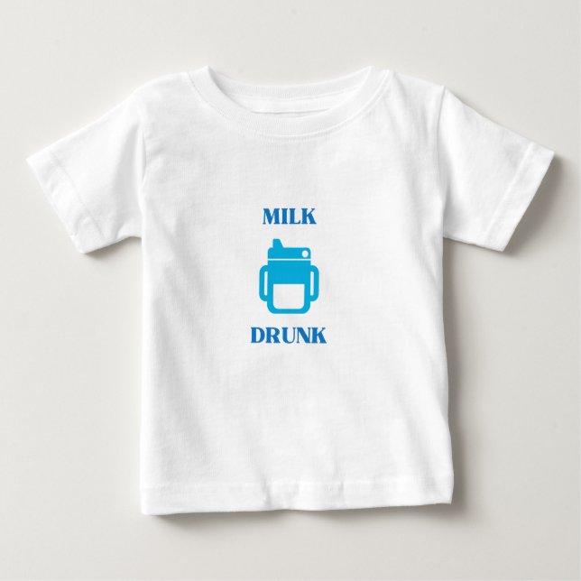 Betrunkene Milch Baby T-shirt (Vorderseite)