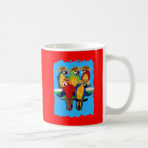 Betrunkene Papageien Kaffeetasse