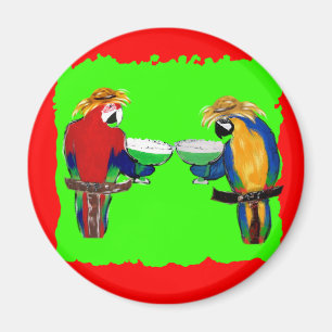 Betrunkene Papageien Magnet