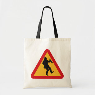 Betrunkene Warntaschen Tragetasche