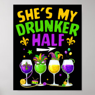 Betrunkener Halbbruder für Männer Frauen Paar Erwa Poster