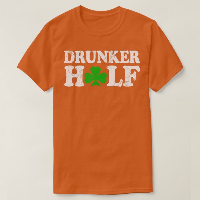 Betrunkener Halbpaare St Patricks Day Irish T-Shirt (Design vorne)