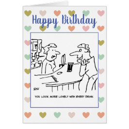 Betrunkener Kunde sagt Barmaid sie sieht toll aus