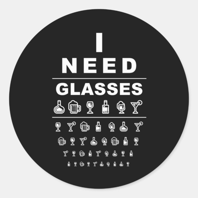 Betrunkener Liquor Drinker Alkohol trinken Mixolog Runder Aufkleber (Vorderseite)