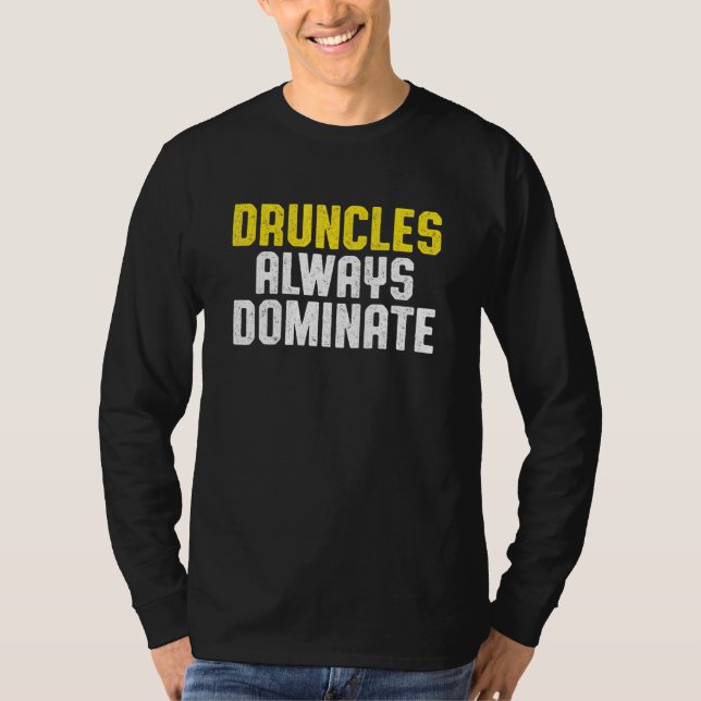 Betrunkener Onkel Drinking Druncle _47 T-Shirt (Vorderseite)