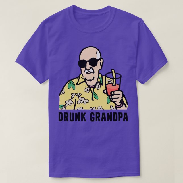 Betrunkener Opa T-Shirt (Design vorne)