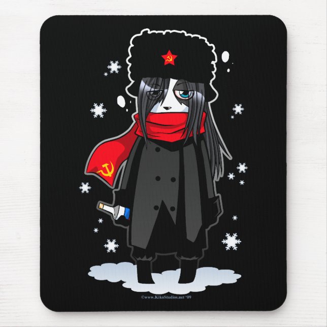 Betrunkener sowjetischer Panda Mousepad (Vorne)