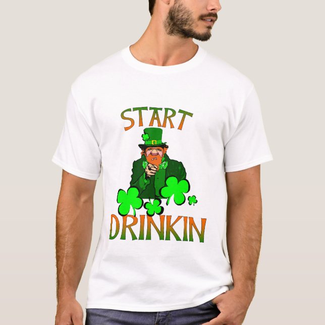 Betrunkener T - Shirt St. Pattys (Vorderseite)