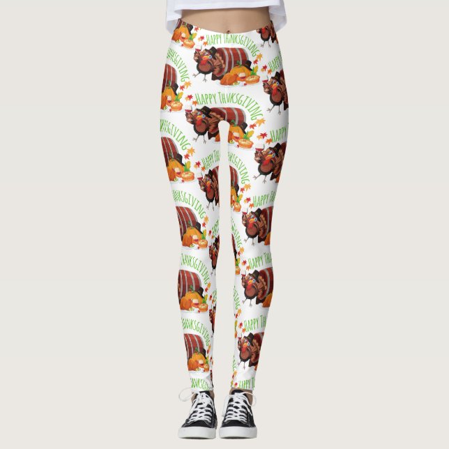 betrunkener Truthahn Leggings (Vorderseite)