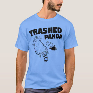 Betrunkener Waschbär lustig T-Shirt