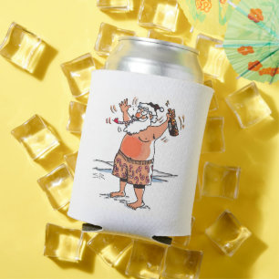 Betrunkener Weihnachtsmann-Getränkehalter Dosenkühler