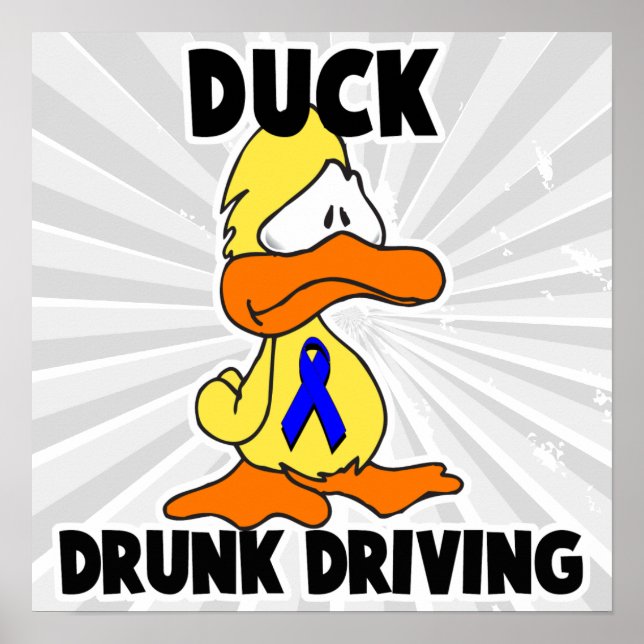 Betrunkenes Duckfahren Poster (Vorne)
