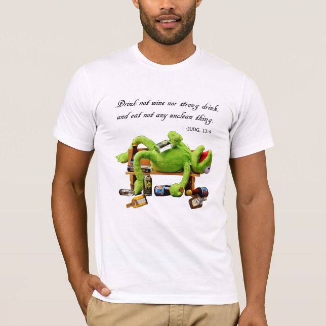 BETRUNKENES FROG-T-SHIRT T-Shirt (Vorderseite)