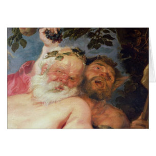 Betrunkenes Silenus gestützt von den Satyrs,