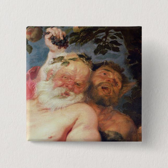 Betrunkenes Silenus gestützt von den Satyrs, Button (Vorderseite)
