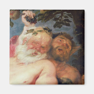 Betrunkenes Silenus gestützt von den Satyrs, Magnet