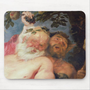 Betrunkenes Silenus gestützt von den Satyrs, Mousepad