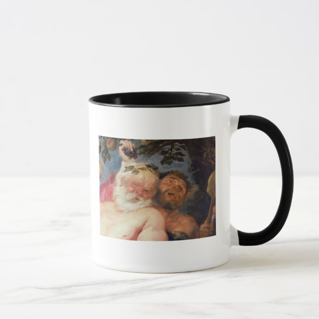 Betrunkenes Silenus gestützt von den Satyrs, Tasse (Rechts)