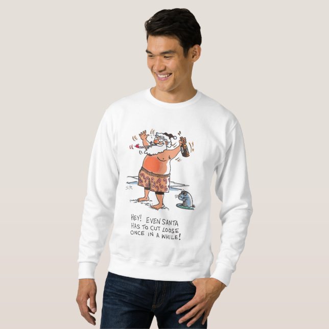 Betrunkenes Weihnachtspulli Sweatshirt (Vorne ganz)