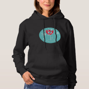 Betrunkenes Weinglas Hoodie