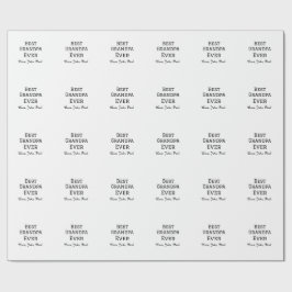 Bets Opa je Großvater gibt einfachen Namen Geschenkpapier