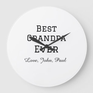Bets Opa je Großvater gibt einfachen Namen Große Wanduhr