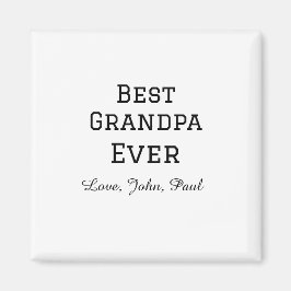 Bets Opa je Großvater gibt einfachen Namen Magnet