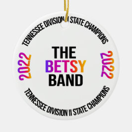 Betsy Band Staat Championship Ornament