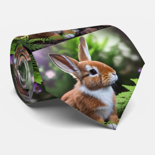 Betsy das braune und weiße Bunny, Neck Tie Krawatte