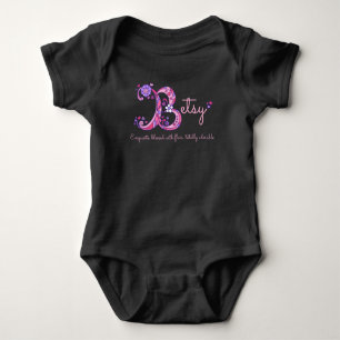Betsy Girls Name & Bedeutung B Monogramm Babyaufnä Baby Strampler