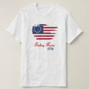 Betsy Ross 1776 Flagge 13 Sterne USA Amerikanische T-Shirt