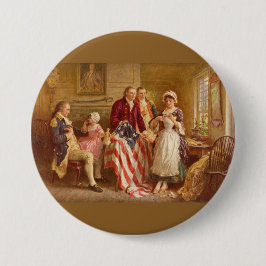 Betsy Ross, 1777 (American History) (USA Patriot) Button
