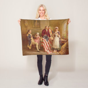 Betsy Ross, 1777 (American History) (USA Patriot) Fleecedecke