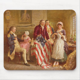 Betsy Ross, 1777 (American History) (USA Patriot) Mousepad