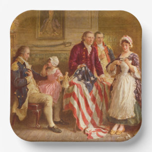 Betsy Ross, 1777 (American History) (USA Patriot) Pappteller