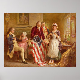 Betsy Ross, 1777 (American History) (USA Patriot) Poster